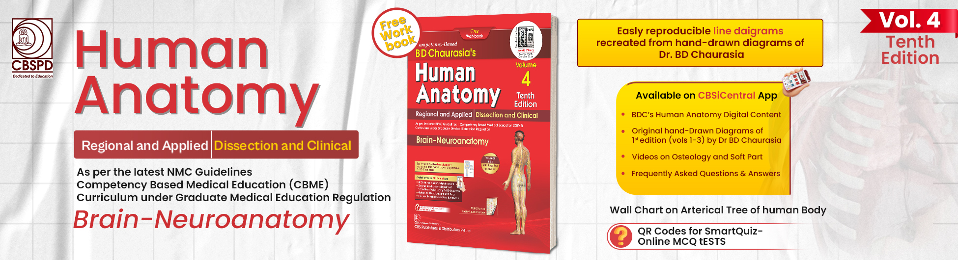 BD CHAURASIA'S HUMAN ANATOMY, 10/E, VOLUMES 4